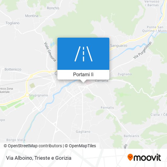 Mappa Via Alboino
