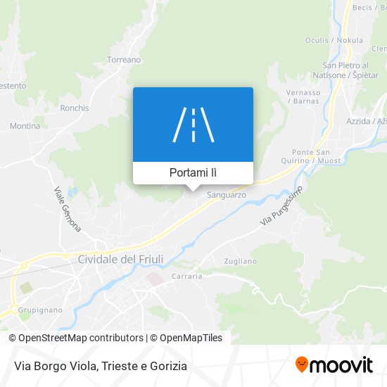 Mappa Via Borgo Viola