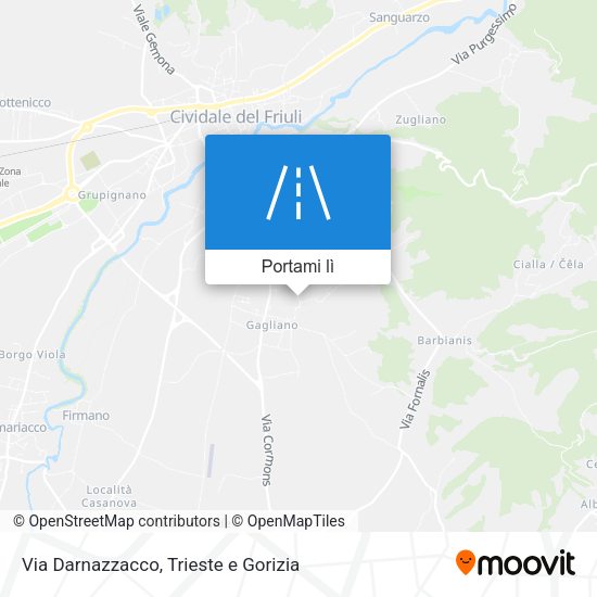 Mappa Via Darnazzacco