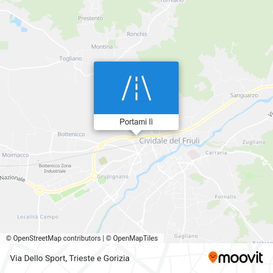 Mappa Via Dello Sport