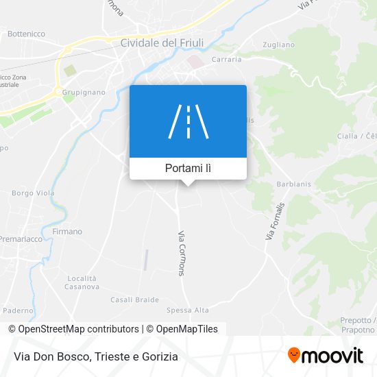 Mappa Via Don Bosco