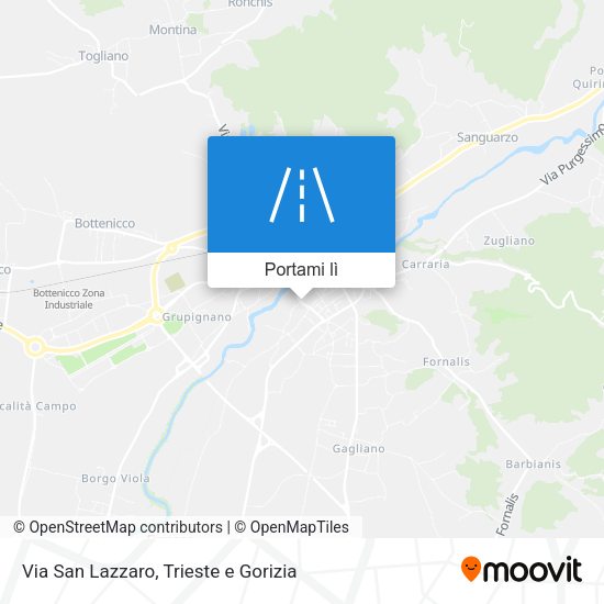 Mappa Via San Lazzaro
