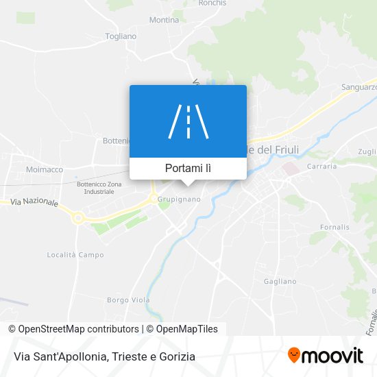 Mappa Via Sant'Apollonia