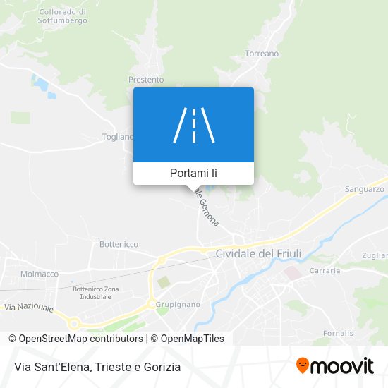 Mappa Via Sant'Elena