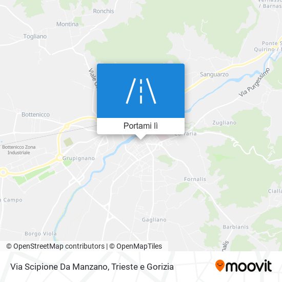 Mappa Via Scipione Da Manzano