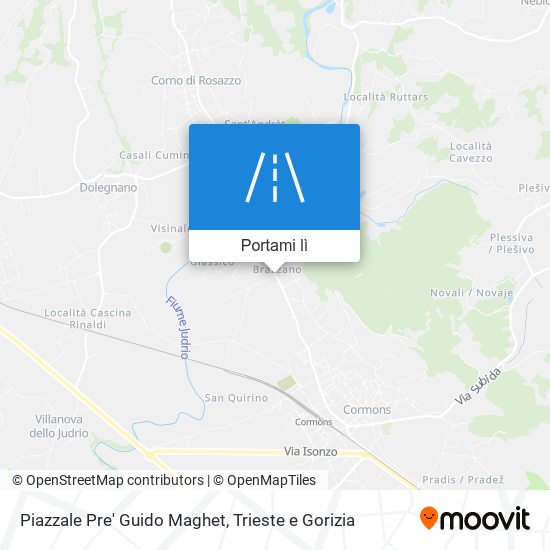 Mappa Piazzale Pre' Guido Maghet