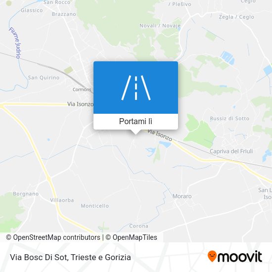 Mappa Via Bosc Di Sot
