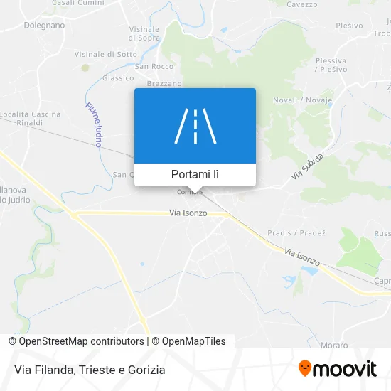 Mappa Via Filanda