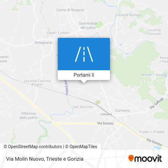 Mappa Via Molin Nuovo
