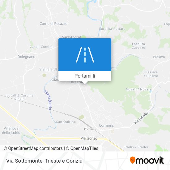 Mappa Via Sottomonte