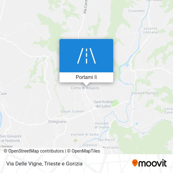 Mappa Via Delle Vigne