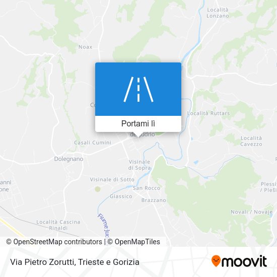 Mappa Via Pietro Zorutti