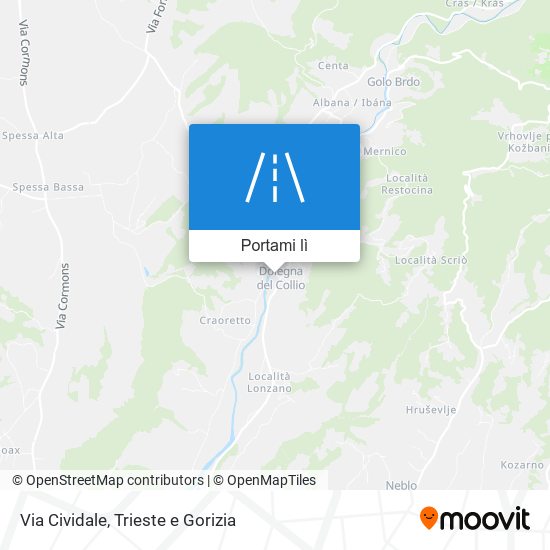 Mappa Via Cividale