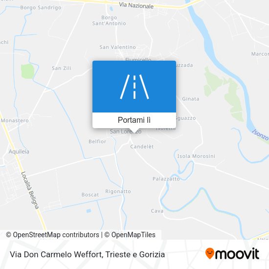 Mappa Via Don Carmelo Weffort