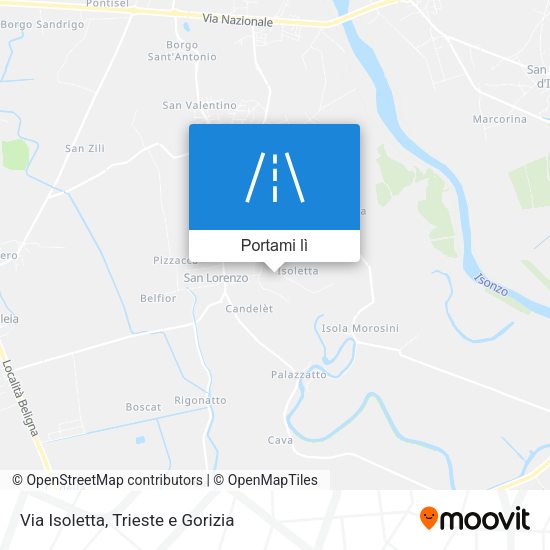 Mappa Via Isoletta