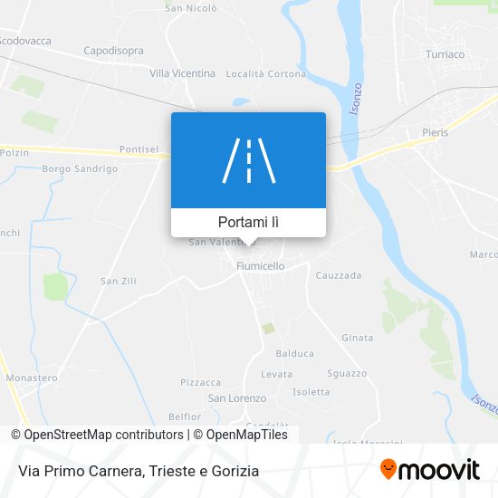 Mappa Via Primo Carnera