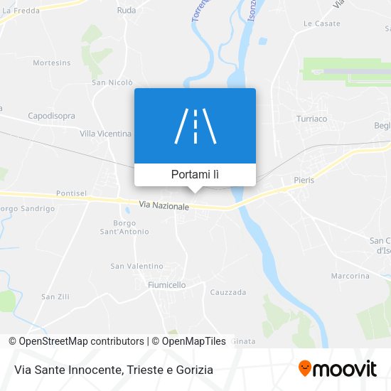 Mappa Via Sante Innocente