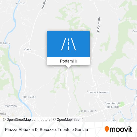 Mappa Piazza Abbazia Di Rosazzo