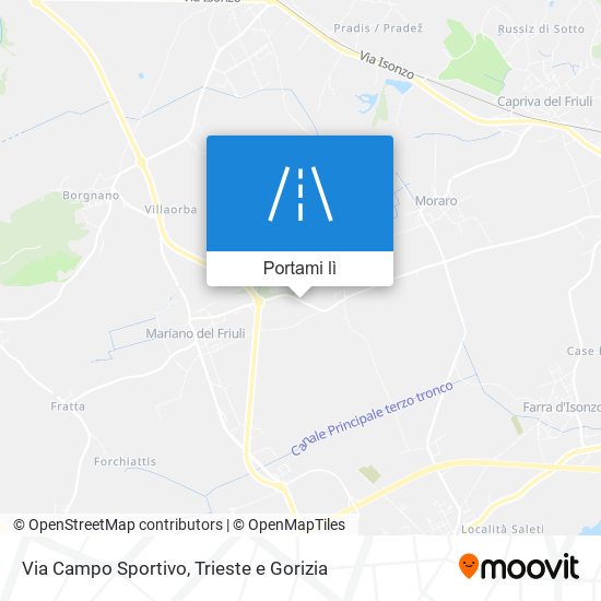 Mappa Via Campo Sportivo