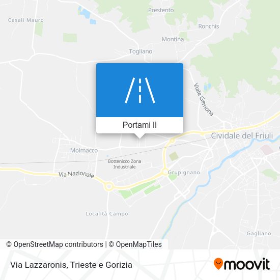 Mappa Via Lazzaronis
