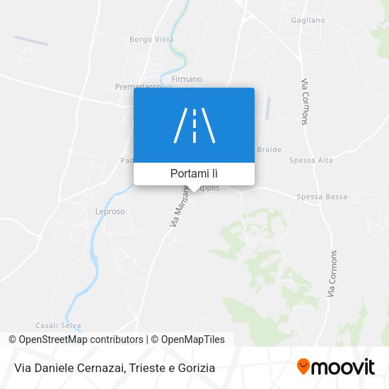Mappa Via Daniele Cernazai