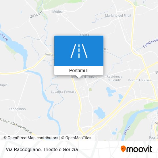Mappa Via Raccogliano