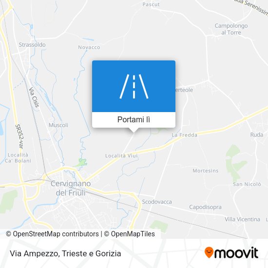 Mappa Via Ampezzo
