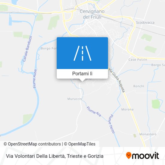 Mappa Via Volontari Della Libertà