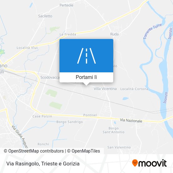 Mappa Via Rasingolo