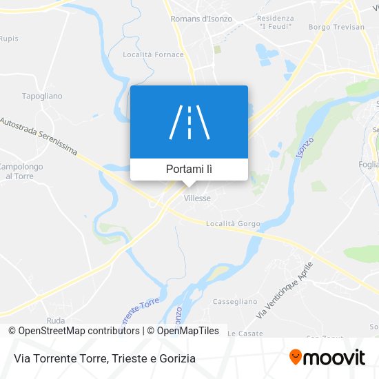 Mappa Via Torrente Torre