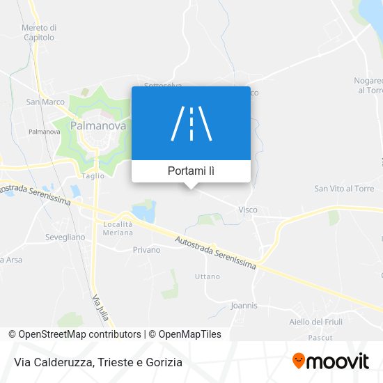 Mappa Via Calderuzza