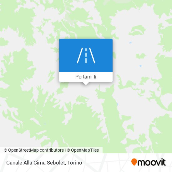 Mappa Canale Alla Cima Sebolet