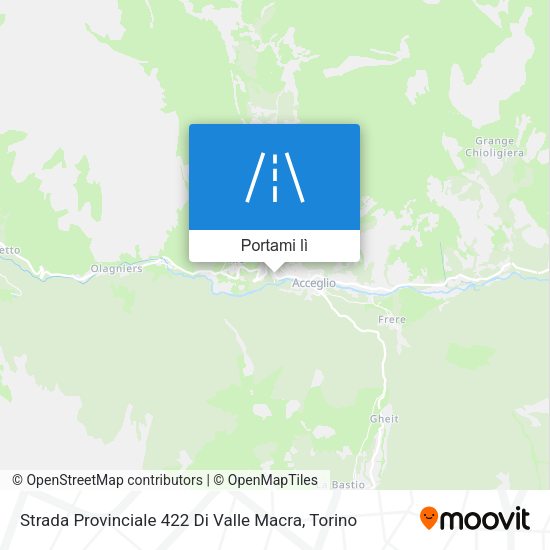 Mappa Strada Provinciale 422 Di Valle Macra