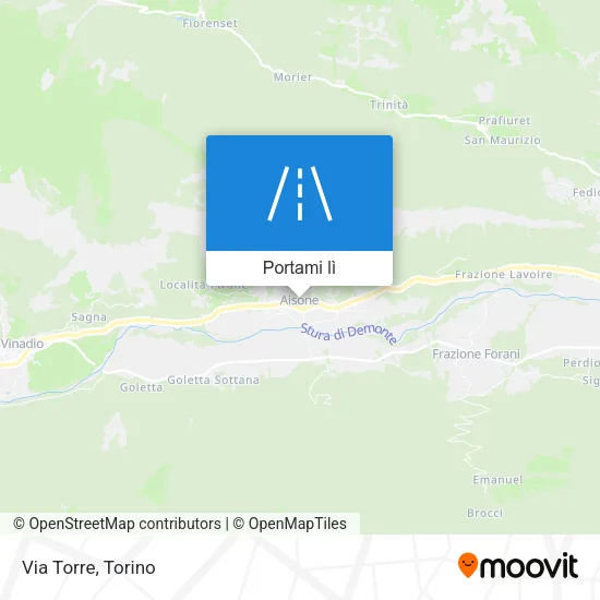 Mappa Via Torre