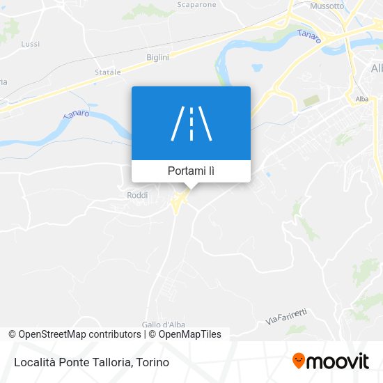 Mappa Località Ponte Talloria