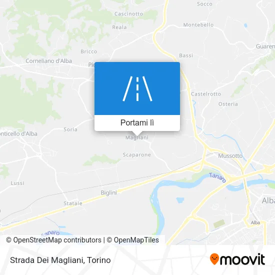 Mappa Strada Dei Magliani