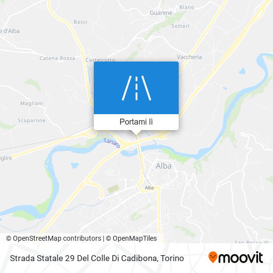 Mappa Strada Statale 29 Del Colle Di Cadibona