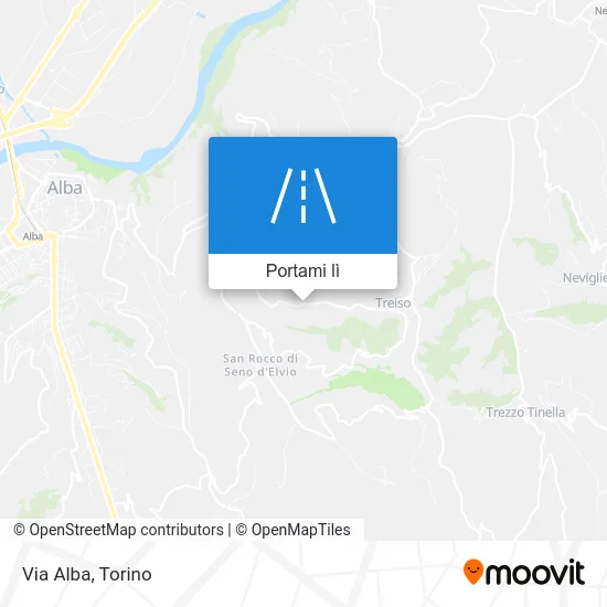 Mappa Via Alba