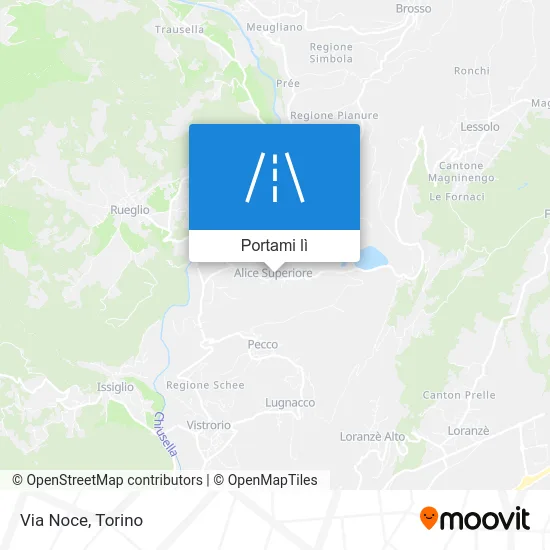 Mappa Via Noce