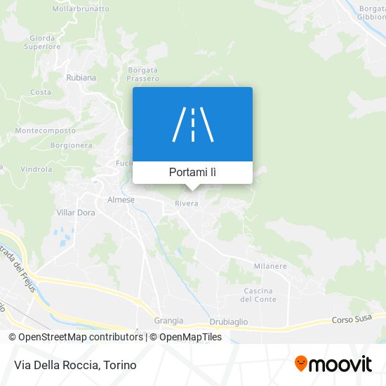 Mappa Via Della Roccia