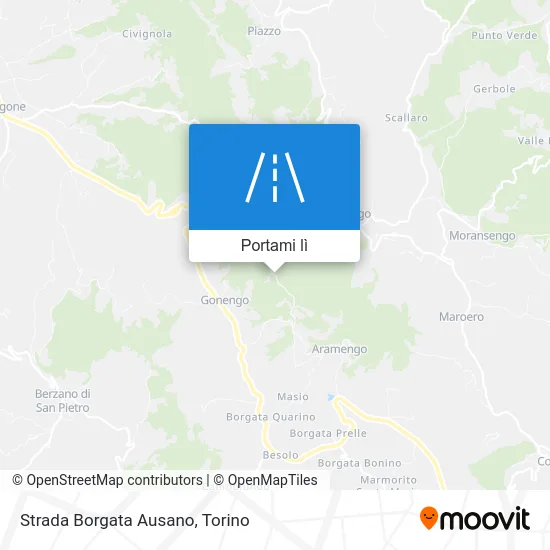 Mappa Strada Borgata Ausano