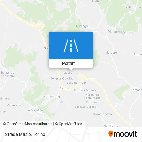 Mappa Strada Masio