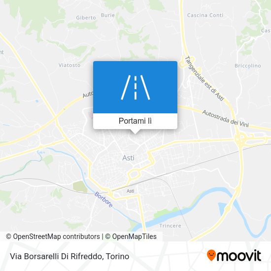 Mappa Via Borsarelli Di Rifreddo