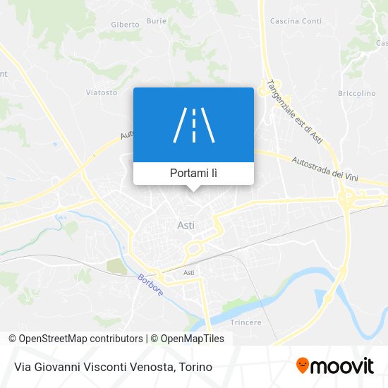 Mappa Via Giovanni Visconti Venosta