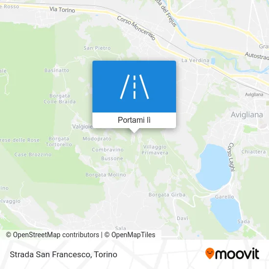 Mappa Strada San Francesco