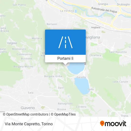 Mappa Via Monte Capretto