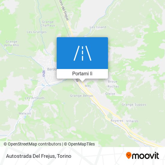 Mappa Autostrada Del Frejus