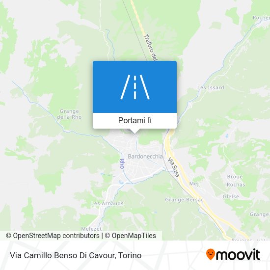 Mappa Via Camillo Benso Di Cavour