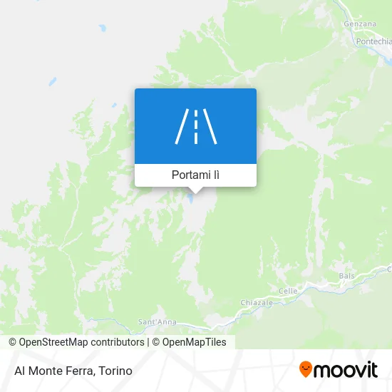 Mappa Al Monte Ferra