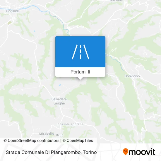 Mappa Strada Comunale Di Piangarombo